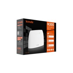 Tenda N300 trdls router Hurtigt ethernet Enkelt band (2,4 GHz) 4G Hvid