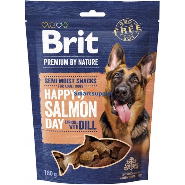 Brit Premium Hundesnack Laks Med Dild  Hundegodbid  180 G