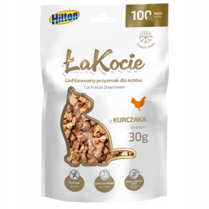 HILTON aKocie Freeze dried chicken - Kattegodbidder - 30g