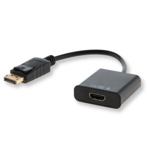 Savio CL-55 videokabel adapter 0,2 m DisplayPort HDMI Type A (Standard) Sort