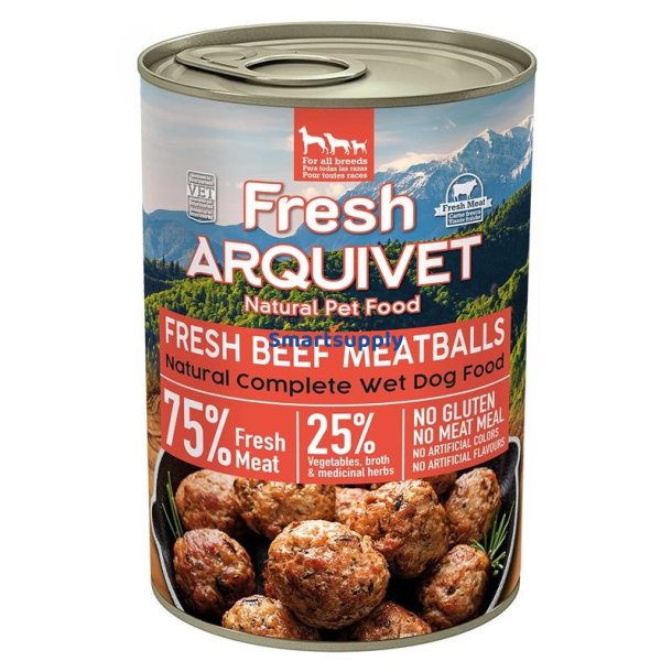 Arquivet Friske Oksekdboller I Sauce - Vdfoder Til Hunde - 400G
