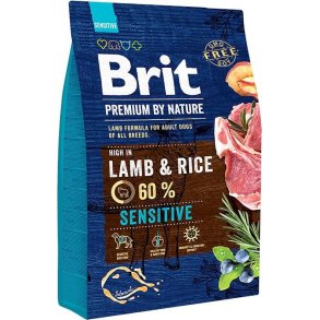 BRIT Premium by Nature Sensitive Lamb with rice - trfoder til hunde - 3 kg