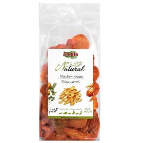 ALEGIA Dried carrots - godbidder til gnavere og kaniner - 60g