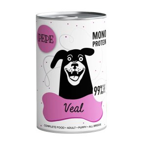 PAKA ZWIERZAKA Pepe Veal - vdfoder til hunde - 400g