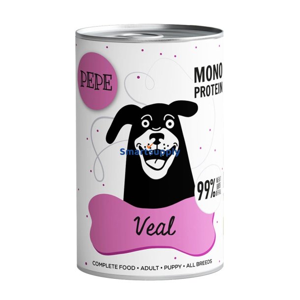 PAKA ZWIERZAKA Pepe Veal - vdfoder til hunde - 400g
