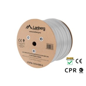 LANBERG UFTP-KABEL KAT. 6A 305M CU LSZH GR TRD
