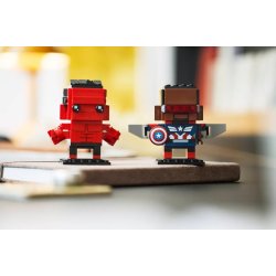 Lego Brickheadz 40668 Captain America Og Red Hulk Figurer