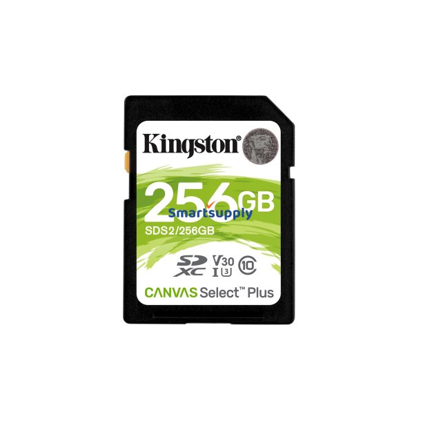 Kingston Technology 256 GB SDXC Canvas Select Plus 100R C10 UHS-I U3 V30