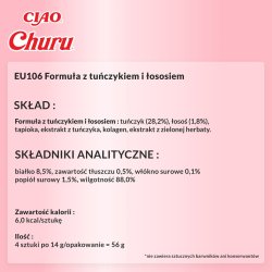 Inaba Churu Tun Med Laks - Kattegodbidder - 4X14 G