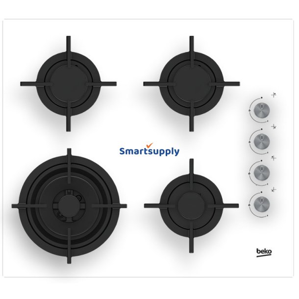 Beko Hilw64122sw Kogeplade Hvid Indbygget 60 cm Gas 4 Zone(R)