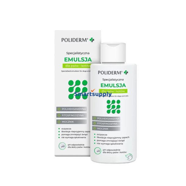 Jm Sante Poliderm - Emulsion Til Betndelsesudsat Hud Til Hunde Og Katte - 140 Ml