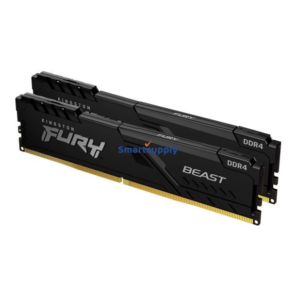 Kingston Technology FURY Beast 16GB 3200MT/s DDR4 CL16 DIMM (St med 2) Black