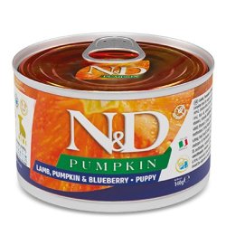 FARMINA  N&D Puppy Lamb&Pumpkin&Blueberry - vdt hundefoder - 140 g