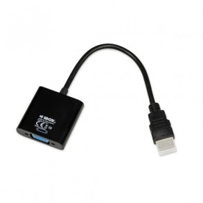 iBox IAHV01 videokabel adapter HDMI Type A (Standard) VGA (D-Sub) Sort