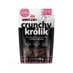 Uniszki Crunchy Rabbit Med Mynte Og Brndenlde - Hundegodbid - 80G