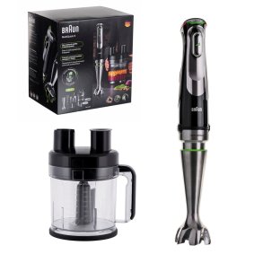 Braun MultiQuick 9 MQ 9195XLI 2 L Nedsnkning blender 1200 W Sort, Rustfrit stl