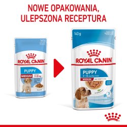 Royal Canin Shn Medium Hvalp I Sauce - Vd Hvalpefoder - 10X140g