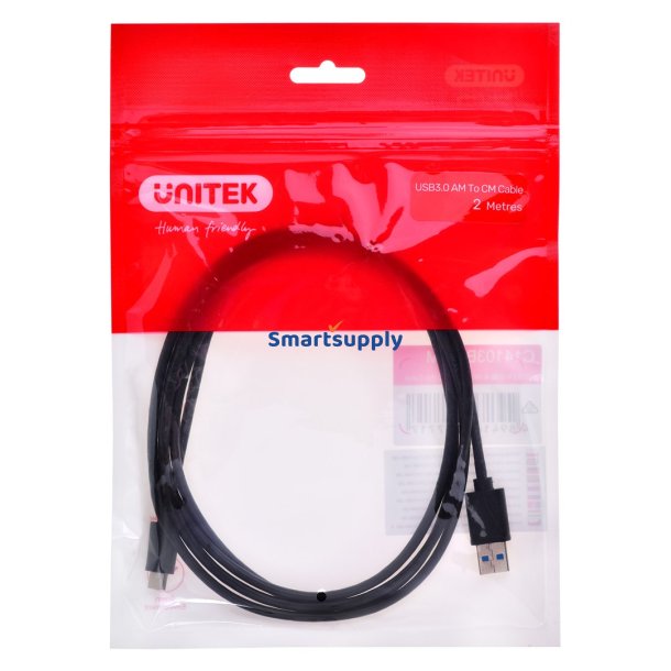 UNITEK KABEL USB-C, USB-A, 5 GBPS, 2M