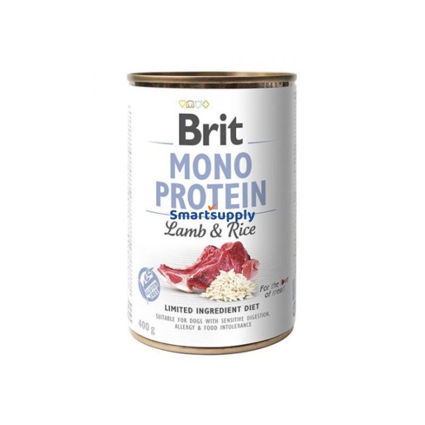 Brit Mono Protein Vdfoder Til Hunde Lam Med Ris 400 G