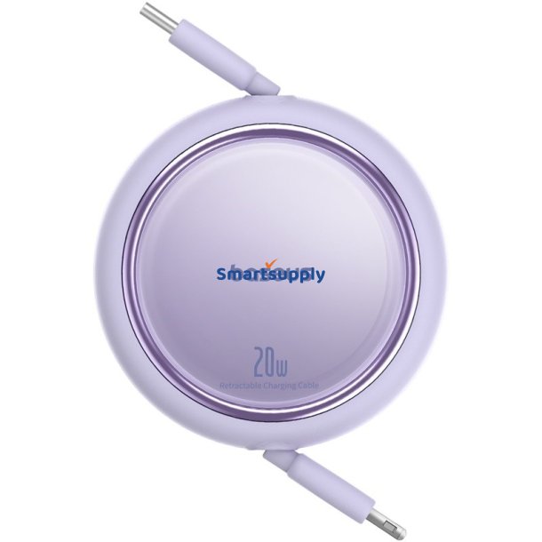 Baseus Free2Pull - udtrkkelig kabel 20 W USB-C - Lightning, 1 m (lilla)