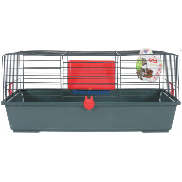 ZOLUX Classic 80 grey/red - bur til gnavere