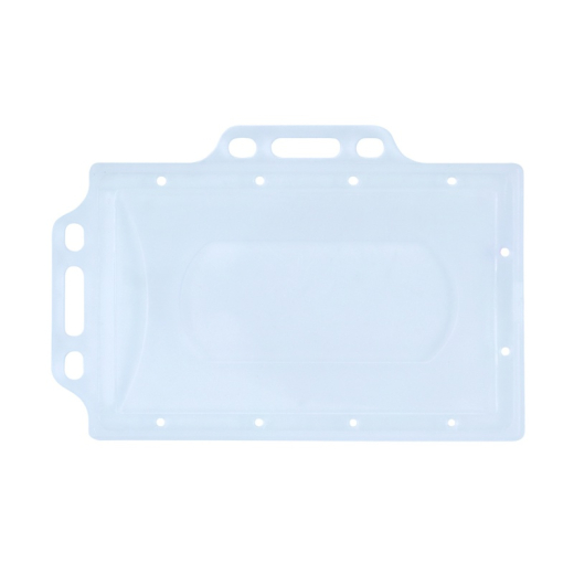 Navneskilte transparent 90x56 mm - 50 stk