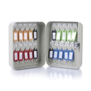 Ngleskab til 20 ngler, 200x160x80mm, metal, gr