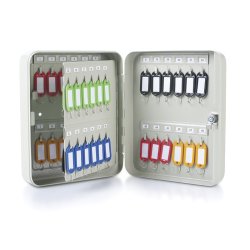 Ngleskab til 48 ngler, 250x200x80mm, metal, gr