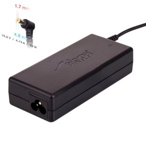 Akyga notebook power adapter AK-ND-08 19V/4.74A 90W 4.8x1.7 mm HP strmadapter og vekselret Indendrs Sort