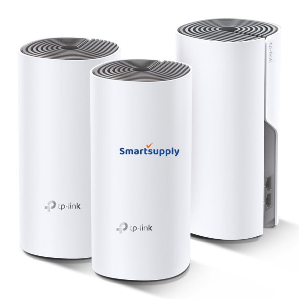 TP-Link Deco E4 (3-pack) Dual-band (2,4 GHz / 5 GHz) Wi-Fi 5 (802.11ac) Hvid, Gr 2 Intern