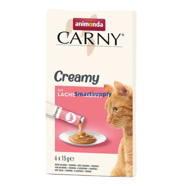 Animonda Carny Laks Med Taurin - Kattegodbidder - 6 X 15G