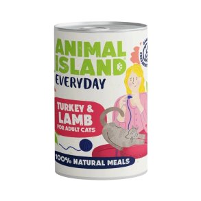ANIMAL ISLAND Everyday Turkey and lamb - vd kattefoder - 400g