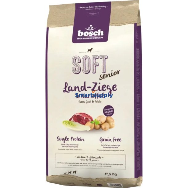 Bosch Soft Senior Ged &amp; Kartoffel - Trfoder Til Hunde - 12,5 Kg