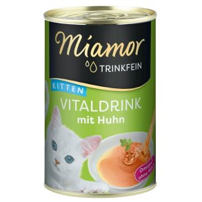 MIAMOR Trinkfein Kitten Vitaldrink with chicken - Kattegodbidder - 135ml