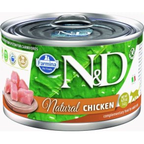 FARMINA N&D Cat Natural Chicken - vdfoder til katte - 140 g