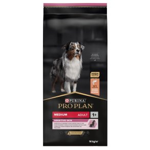 Purina Medium Adult Sensitive Skin 14 kg Voksen Laks