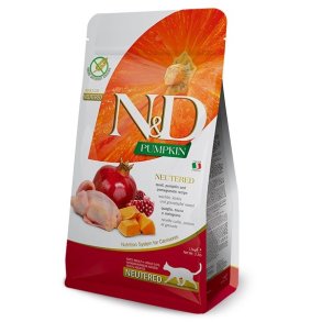 FARMINA Pumpkin N&D Neutered Quail - trfoder til kattekillinger - 5kg