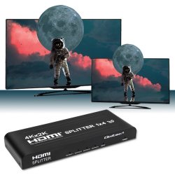 Qoltec 51798 Aktiv HDMI Splitter 4 x HDMI 4K x 2K | 3,4 Gb/s
