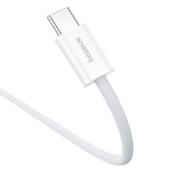 Baseus Superior USB C til USB C-datakabel 2 m 30 W Hvid