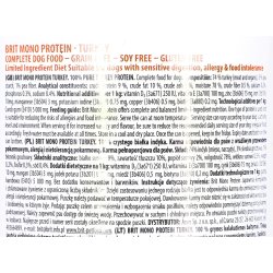 BRIT Mono Protein Turkey - Vdt hundefoder - 400 g