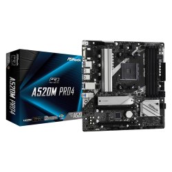 Asrock A520M Pro4 Stik AM4 micro ATX