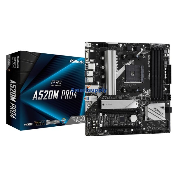 Asrock A520M Pro4 Stik AM4 micro ATX