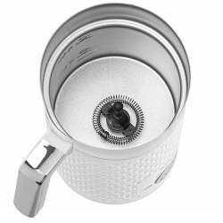 Adler AD 4494 Mlkeskummer og varmeapparat Automatisk Metallic, Hvid