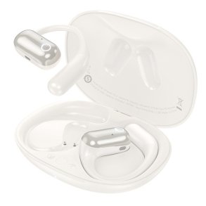 Hoco EA6 Trdlst headset med bne rer Forbindelse/musik Bluetooth Hvid