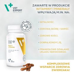 Vet Expert Multivitamin - Vitamin- Og Mineralprparat Til Hunde Og Katte - 30 Kapsler.