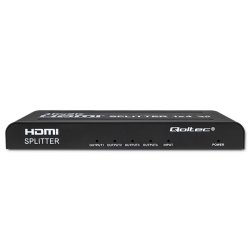 Qoltec 51798 Aktiv HDMI Splitter 4 x HDMI 4K x 2K | 3,4 Gb/s