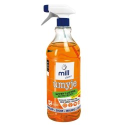 Mill Clean Wash vske til rengring af vinduer, glas, spejle, fliser med orange duft 1,22 L