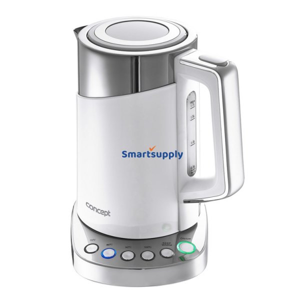 Concept Rk3170 Elkedel 1,7 L 2200 W Rustfrit Stl, Hvid