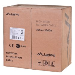 Lanberg Lcu6-12Cu-0305-S Netvrkskabel 305 M Cat 6 U/Utp Gr