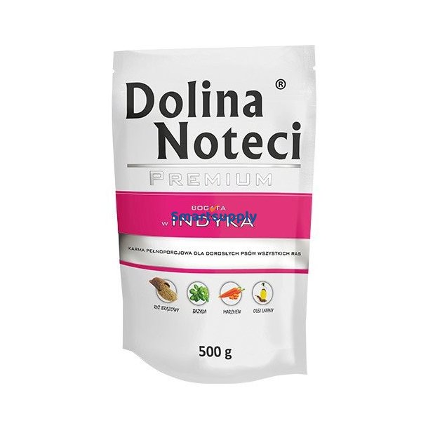 Dolina Noteci Premium Rig P Kalkun - Vdfoder Til Hunde - 500 G